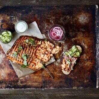 Grilled salmon - a popular rendition of the most valuable specie