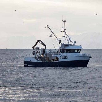 Fishing vessel at sea