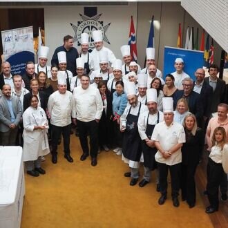 Chefs and candidates from Le Cordon Bleu Paris.