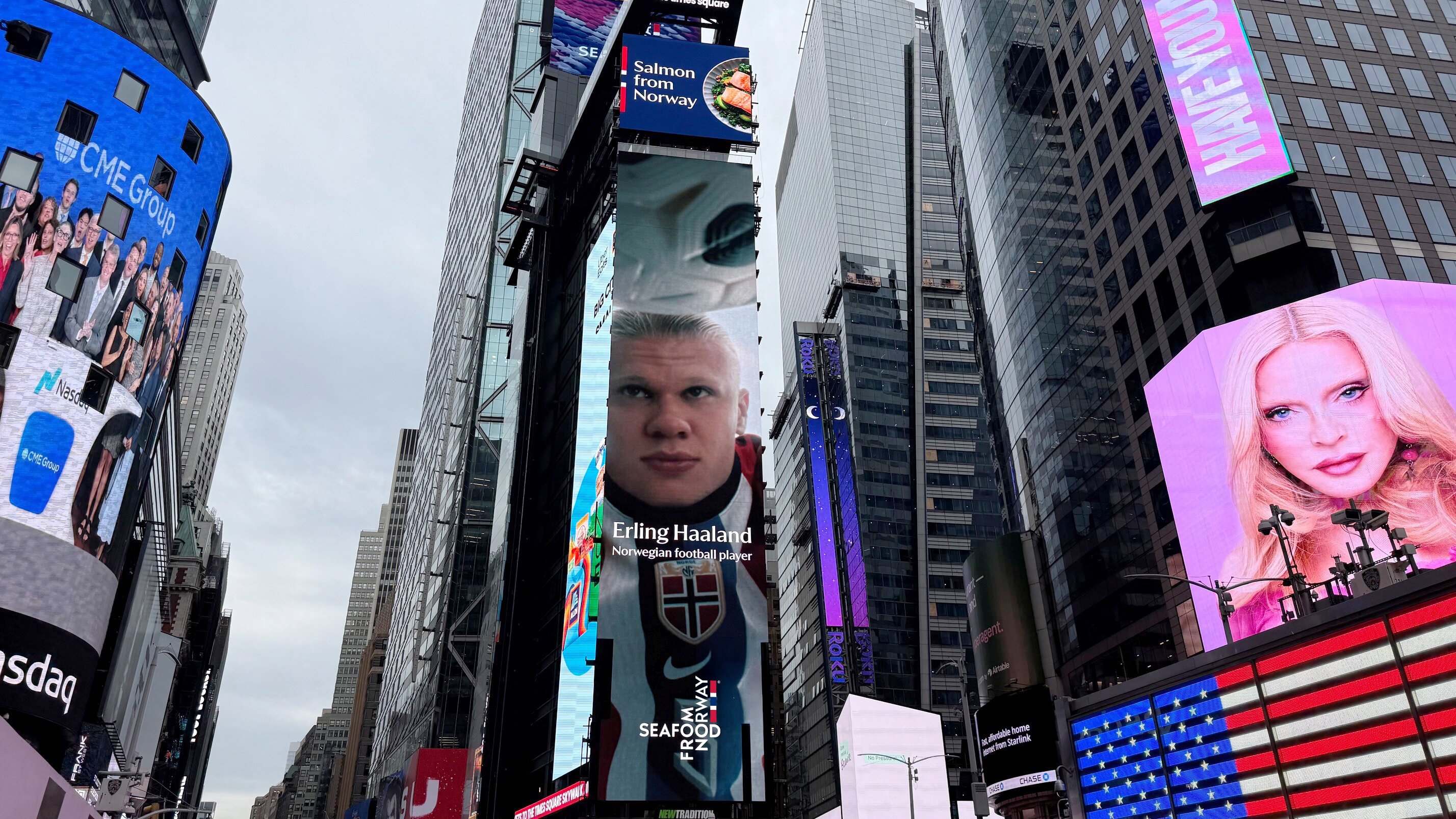 During the FIFA World Cup this summer Seafood from Norway lit up Times Square with Erling Haaland as the face of the "Eat Your Best, Be Your Best" campaign