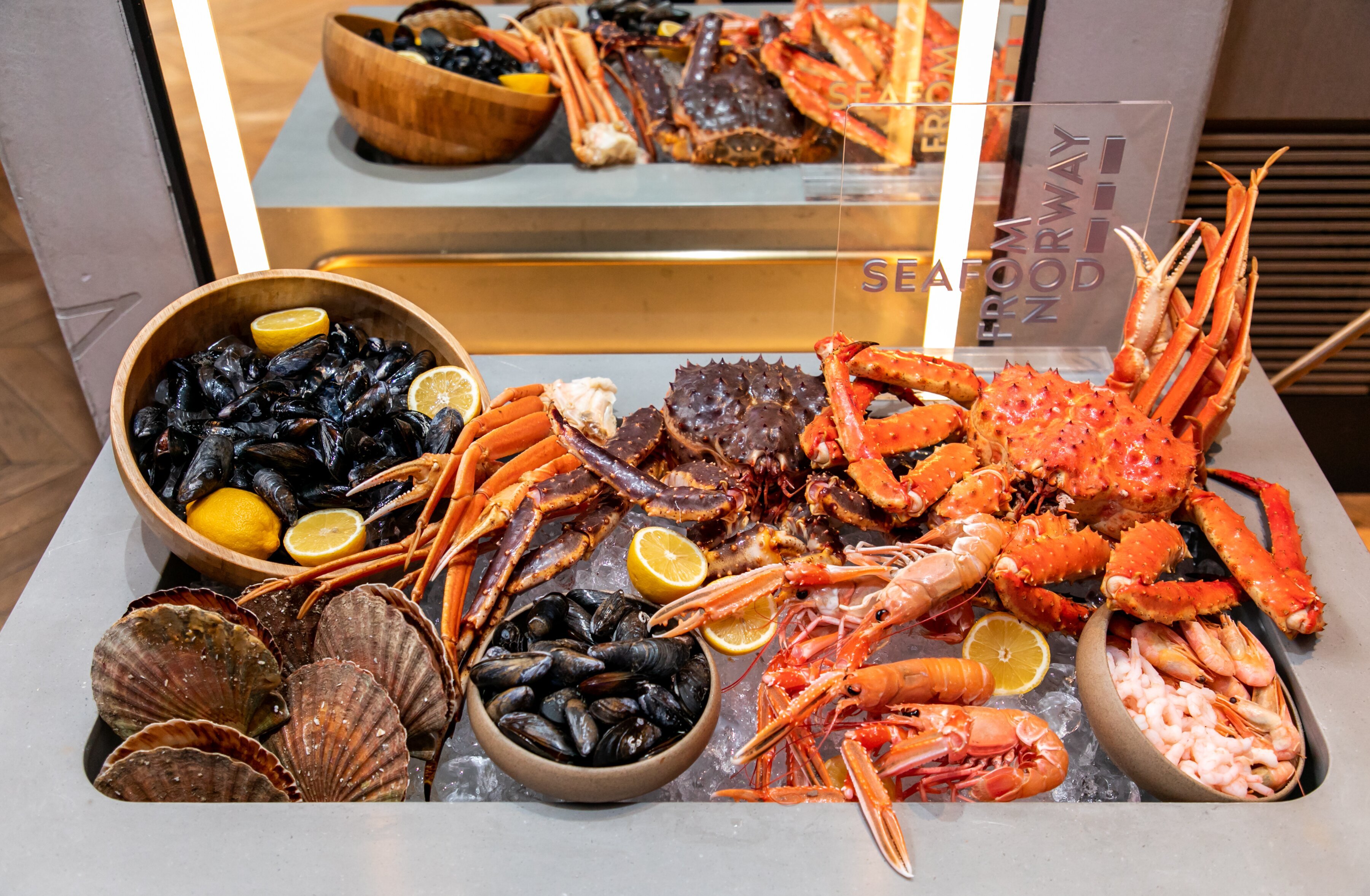 A varity of Norwegian shellfish